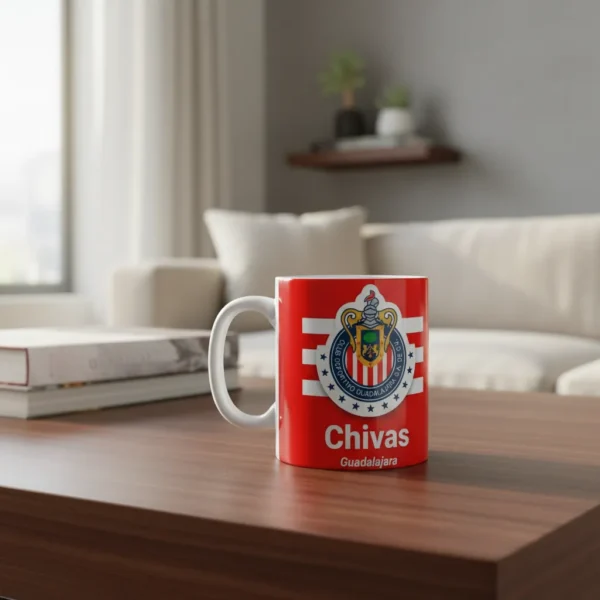 Taza Cerámica Personalizada Chivas Guadalajara 325 Ml
